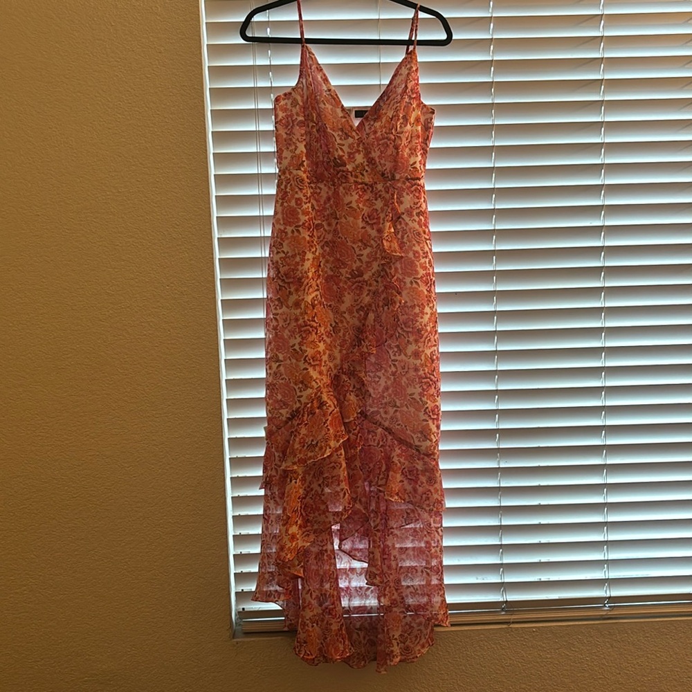 Lulus Pink floral dress